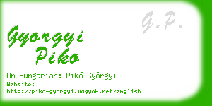 gyorgyi piko business card