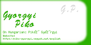 gyorgyi piko business card